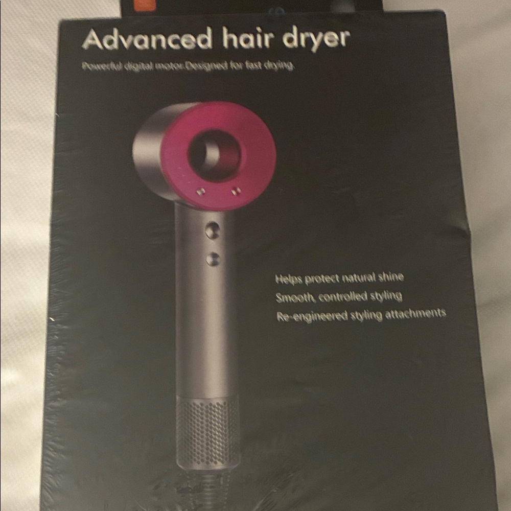 Advanced Hair Dryer - Pink and Silver High-Speed Styler